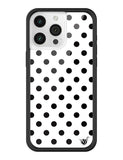 Polka Dot | White and Black iPhone Case