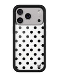 Polka Dot | White and Black iPhone Case