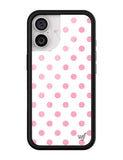 Polka Dot | White and Pink iPhone Case