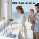 Momfann 8-in-1 Magnetic Baby Bottle Brush Set
