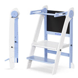 Momfann Foldable Toddler Tower with Chalkboard