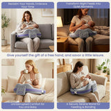 Momfann Memory Foam Nursing Pillow with Safety Guard