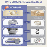 Momfann Memory Foam Nursing Pillow with Safety Guard