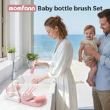 Momfann 8-in-1 Magnetic Baby Bottle Brush Set
