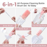 Momfann 8-in-1 Magnetic Baby Bottle Brush Set