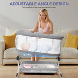 Momfann 4-in-1 Bedside Bassinet for Newborns