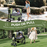 Momfann 4-in-1 Double Stroller Wagon for Kids
