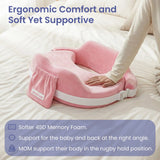 Momfann Memory Foam Nursing Pillow with Safety Guard