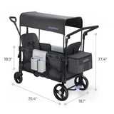 Momfann 4-in-1 Double Stroller Wagon for Kids