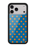 Polka Dot | Blue and Orange iPhone Case