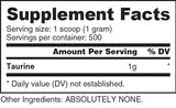 NutraBio Taurine Powder - 500g