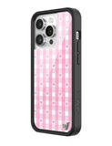 Gingham Hearts | Pink iPhone Case