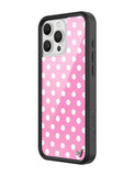 Polka Dot | Pink and White iPhone Case