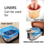 *Disposable Spa Bag Liner for Pedicure (Blue) - 200 pc