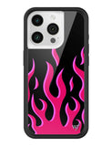 Flames | Black & Red iPhone Case