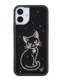 Rhinestone | Black Cat iPhone Case