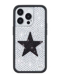 Rhinestone Star | White and Black iPhone Case