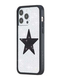 Rhinestone Star | White and Black iPhone Case
