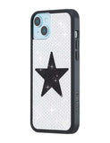 Rhinestone Star | White and Black iPhone Case