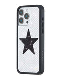 Rhinestone Star | White and Black iPhone Case