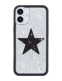 Rhinestone Star | White and Black iPhone Case