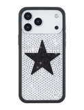Rhinestone Star | White and Black iPhone Case