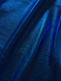 Royal Blue Metallic Natural Grain Chrome-Tanned Cowhide – Metallic Foil Finish, 1.1–1.3 mm (3 oz), ~20 Sq Ft