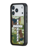 Stud Cross Cat Camo iPhone Case