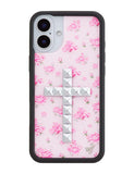 Stud Cross Forget Me Not Floral | Pink iPhone Case