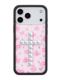 Stud Cross Forget Me Not Floral | Pink iPhone Case