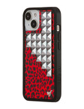 Red Meow Stud iPhone Case