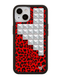 Red Meow Stud iPhone Case