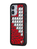 Red Meow Stud iPhone Case