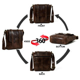 Side Leather Messenger Bag
