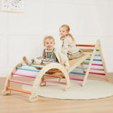 Tiny Land® 7-in-1 Rainbow Climbing Set with Play Pad