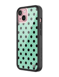 Polka Dot | Turquoise and Black iPhone Case