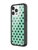 Polka Dot | Turquoise and Black iPhone Case