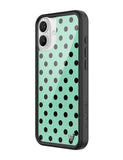 Polka Dot | Turquoise and Black iPhone Case