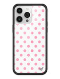 Polka Dot | White and Pink iPhone Case