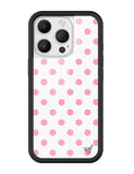 Polka Dot | White and Pink iPhone Case