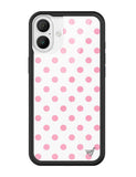 Polka Dot | White and Pink iPhone Case