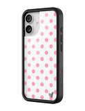Polka Dot | White and Pink iPhone Case