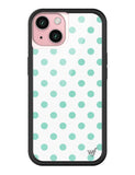 Polka Dot | White and Turquoise iPhone Case