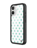 Polka Dot | White and Turquoise iPhone Case