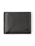 Wealth Ward Black Bi-folded Wallet