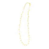 14K Yellow Gold Necklace with Dangling Stars