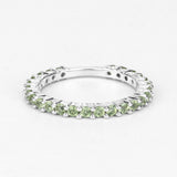 0.91 Carat Genuine Peridot .925 Sterling Silver Ring