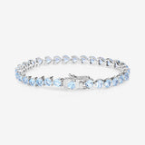 15.50 Carat Genuine Blue Topaz .925 Sterling Silver Bracelet