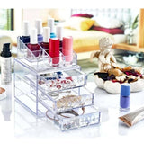 Box Up 3-Drawer Cosmetic Organizer for Makeup and Jewelry