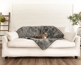 PupProtector™ Summer Short Fur Waterproof Throw Blanket - Charcoal Grey